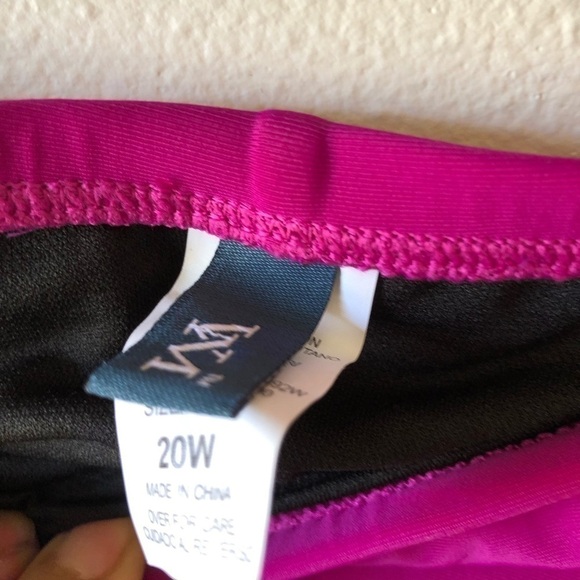 VM Plus Size Bright Pink Skort Swim Cover Up 20W - Picture 4 of 8